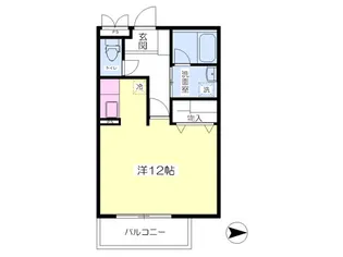 ローズガーデンMⅡ【306号室】の間取り