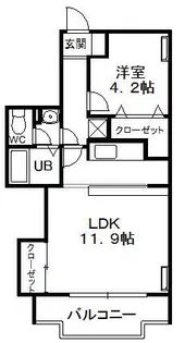 パークレジデンシャルB【2階】の間取り