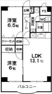 フォリストシティヒルズミナミ【2階】の間取り