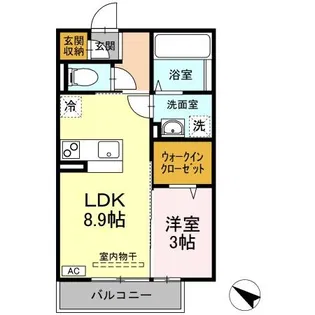セジュール南仙北【1階】の間取り