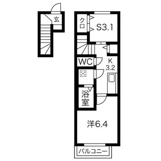 グランドガーデン【206号室】の間取り