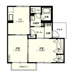 ディアス大館【1階】の間取り