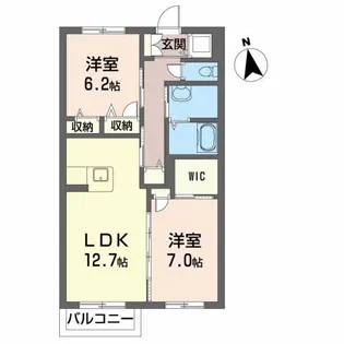 メゾンマスト盛南中央Ⅱ【3階】の間取り