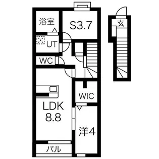 クロノス【2階】の間取り