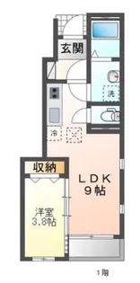 ル・シェヌ【1階】の間取り