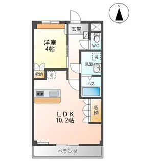ヴィア グラン シャリオ【1階】の間取り