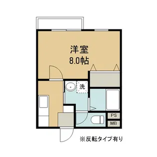 THANKS【102号室】の間取り