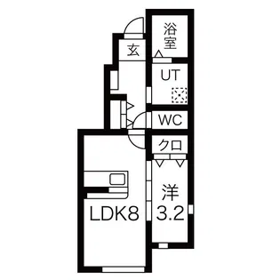 ル・メイユール前九年【1階】の間取り
