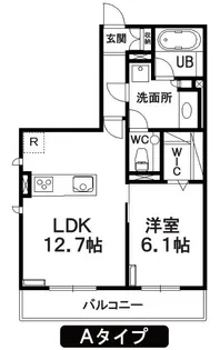 ヒルズレジデンシャルD23【1階】の間取り