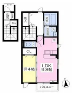 アムール【201号室】の間取り