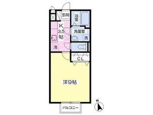 Long Bridge(ロングブリッジ)A棟【101号室】の間取り