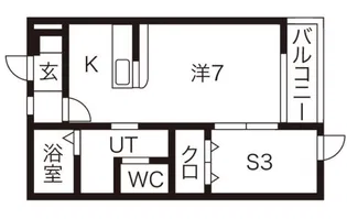 サニーキャッスル【2階】の間取り