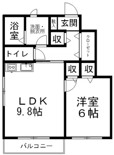 Green Gables Yahaba【1階】の間取り