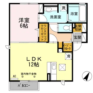 グリッターヴィヴィB棟【2階】の間取り