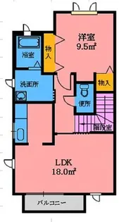 シャーメゾン八幡B【2階】の間取り