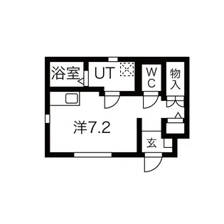 ル・メイユール馬場町【1階】の間取り