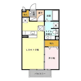 レーベンセイナン【2階】の間取り