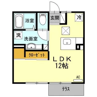 フロイデ【1階】の間取り
