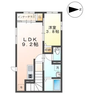 トリコロールⅢ【2階】の間取り