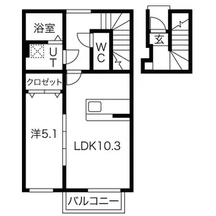 ヴィクトワールM【2階】の間取り