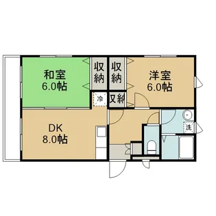 Court Adonis【202号室】の間取り
