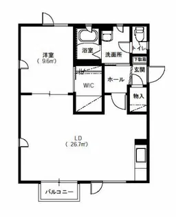 ドゥー・エスパースC棟【1階】の間取り