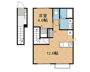 モンガータ【203号室】の間取り