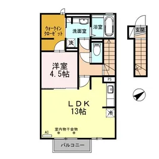 サンシルフィーM【2階】の間取り