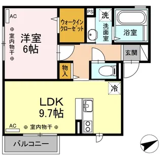 シャローム中ノ橋【2階】の間取り