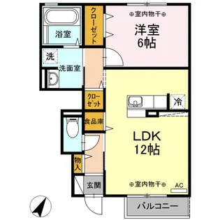 ベルディール【1階】の間取り