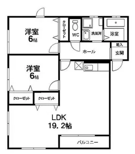 ビラ・アヴィニョンA棟【2階】の間取り