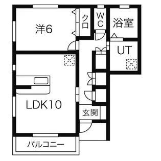 ルーナ・クレシェンテC【101号室】の間取り