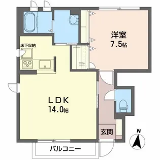 ブランシェ エフ&エイトB【101号室】の間取り