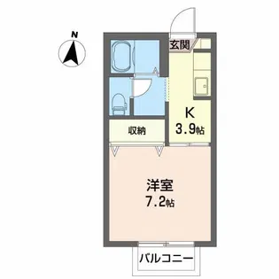 カオリーモ都南B【1階】の間取り
