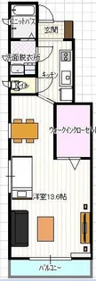 シャルムドミール【101号室】の間取り