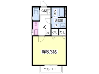 リオンK【1階】の間取り