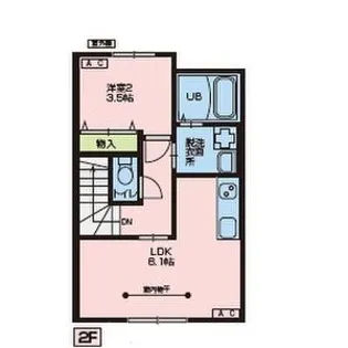 オークC棟【202号室】の間取り
