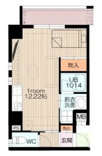 Les jours菜園【501号室】の間取り