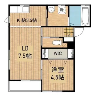 フロンティアC【203号室】の間取り