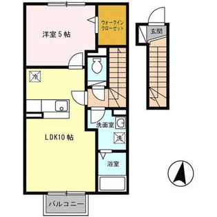 ブランシュールA棟【2階】の間取り