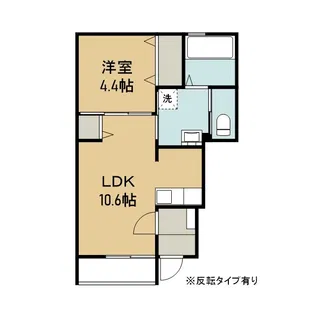 アローβ【101号室】の間取り