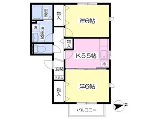 ガーデンプレイスD棟【101号室】の間取り