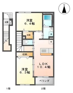 フランク.MⅡ【2階】の間取り