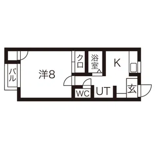 ネオ・メープル高松【2階】の間取り
