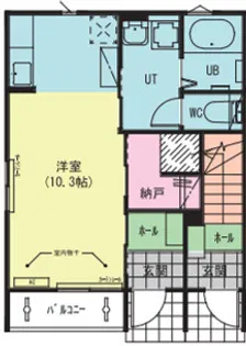 ディアコートC【1階】の間取り