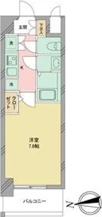 S-RESIDENCE志賀本通【3階】の間取り