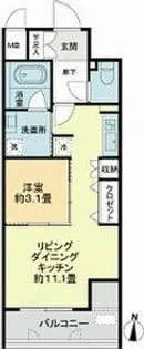 プレイス白壁【802号室】の間取り