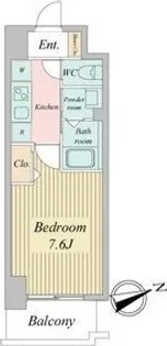 リバーコート砂田橋Ⅱ【12階】の間取り