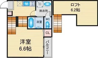 ハーモニーテラス中杉町【103号室】の間取り