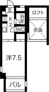 クレイタスパークII【311号室】の間取り
